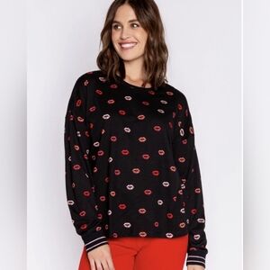 P.J. Salvage Be Mine Long Sleeve Top, Size XL, NWOT
